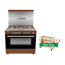 ALMATEEN  GC-MA9604BR-EG طباخ المتين مصري كالكسي 90*60 + QHMA4030CR-CH هدية مجانا