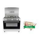 ALMATEEN GC-MA9604SS-EG طباخ المتين مصري كالكسي 90*60 + QHMA4030CR-CH هدية مجانا