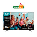 HISENSE 58A61N 4K UHD Smart Television, 58 Inch  شاشة هايسنس حجم 58 + Free Gift هدية مجانا