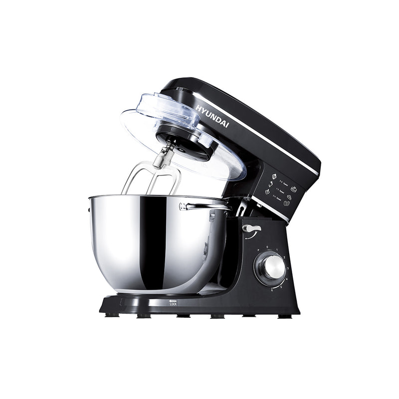 HYUNDAI HBM-213-Black Electric Bowl Mixer 6 Speeds - 10L, Black عجانة 10 لتر هيونداي