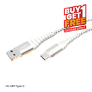 MOXOM MX-CB71 3A Type-C Fast Charging Cable, 1m , White