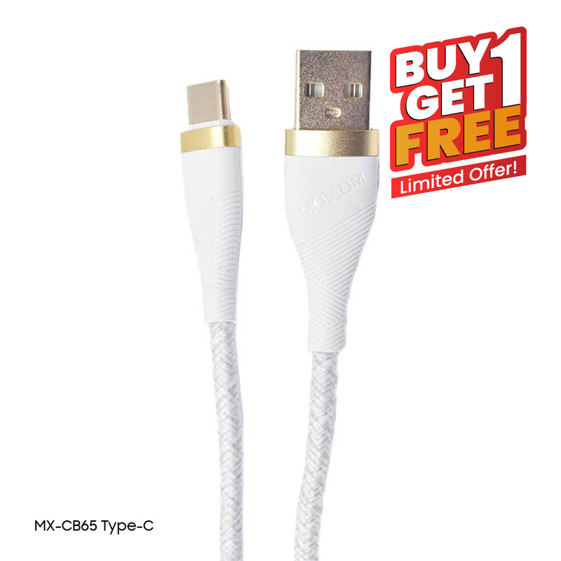 MOXOM MX-CB65 Type-C Fast Charging Cable, 3m, White