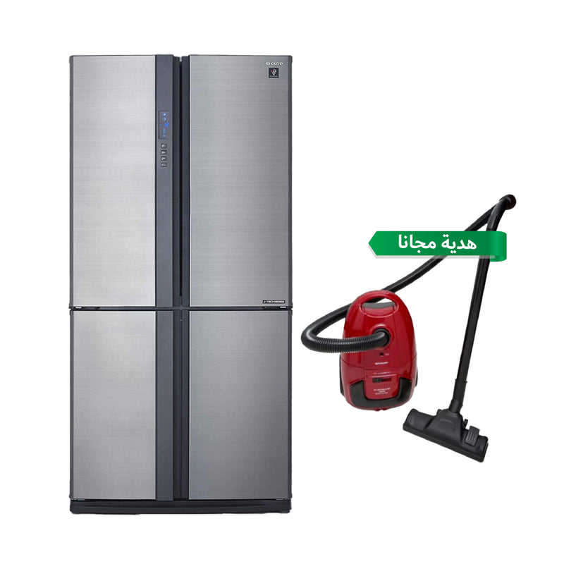SHARP SJ-FE850-DS3 Four Doors Refrigerator Inverter Compressor + هدية مجانا