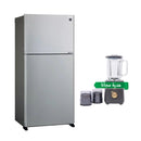 SHARP SJ-GT760S-BE3 Double Door Refrigerator Inverter Compressor, Silver + هدية مجانا