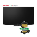 SHARP XLED4T-C65FVIX-SHARP 4K Ultra HD 65-Node Bezel-less Design + هدية مجانا