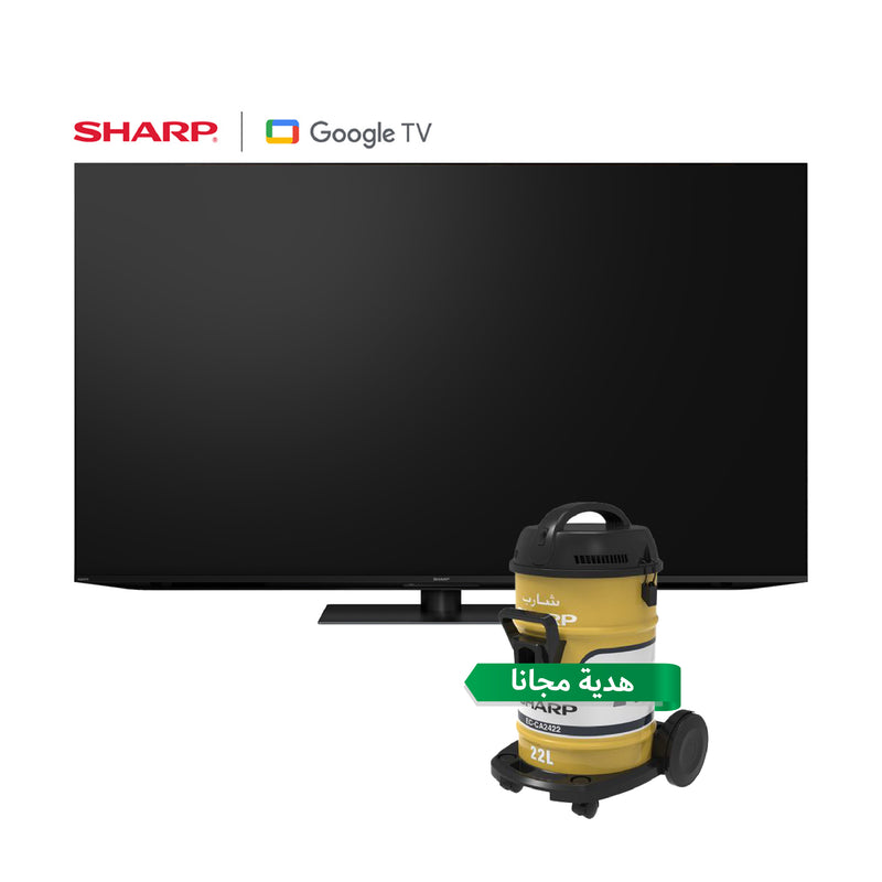 SHARP XLED4T-C65FVIX-SHARP 4K Ultra HD 65-Node Bezel-less Design + هدية مجانا