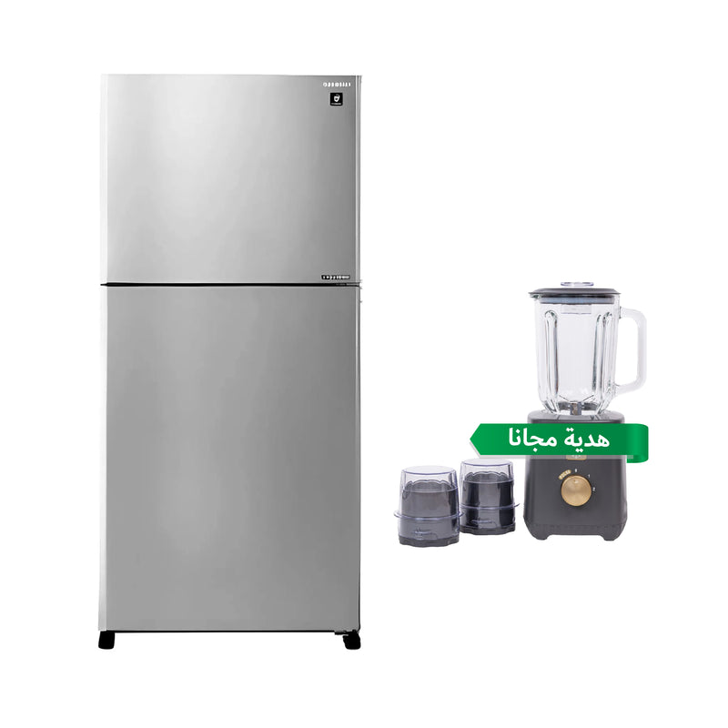 SHARP SJ-GT710G-DS3 Double Door Refrigerator  Inverter compressor, 18 ft + هدية مجانا