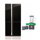 SHARP SJ-GT710G-BK3 Four Doors Refrigerator Inverter compressor, 18 ft + هدية مجانا