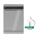 SHARP QW-V1014A-SS3 Dishwasher 10 Programs LED Touch Screen, Silver غسالة صحون شارب + هدية مجانا