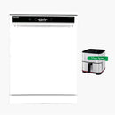 SHARP QW-V1014A-WH3 Dishwasher 10 Programs LED Touch Screen, White غسالة صحون شارب + هدية مجانا