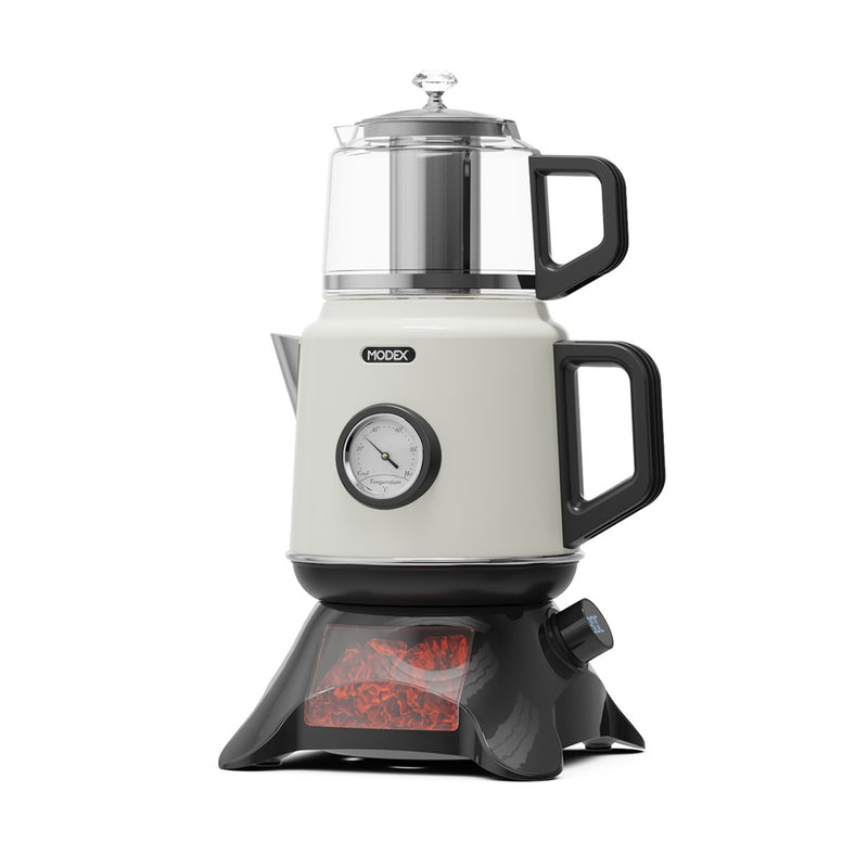 MODEX TCS8010 Tea Maker, Creamy صانعة الشاي مودكس