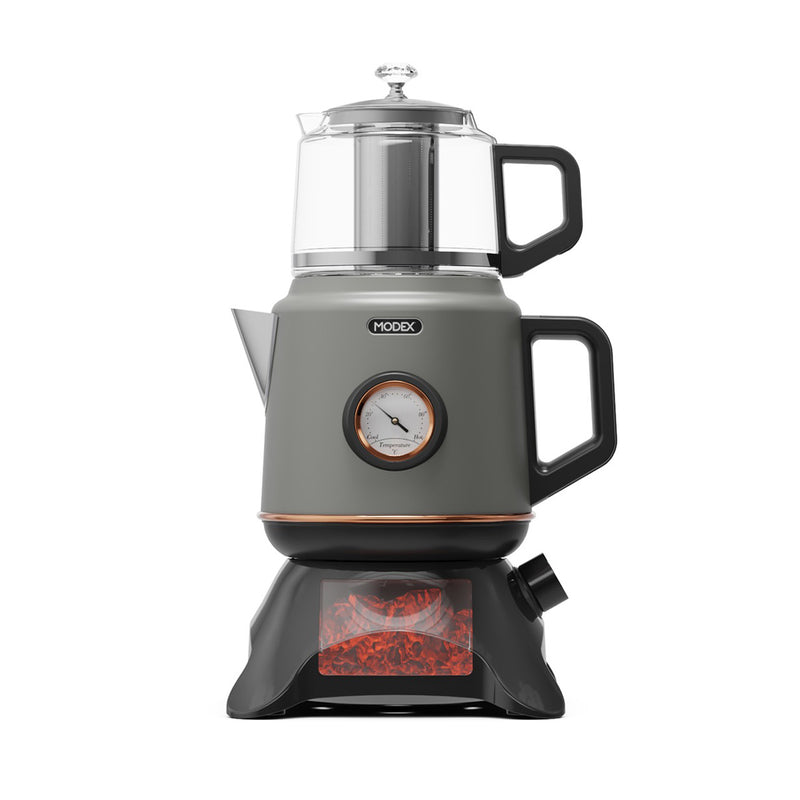MODEX TCS8010 Tea Maker, Silver صانعة الشاي مودكس