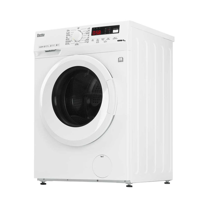 DENKA 9kg Front Loading 1200RPM, White.