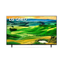 LG QNED 55 Inch TV With 4K Active HDR Cinema Screen Design from the QNED80 Series.