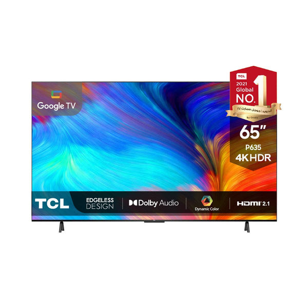 TV LED 65  TCL 65P635, LCD, 4K HDR TV, Google TV, Control por