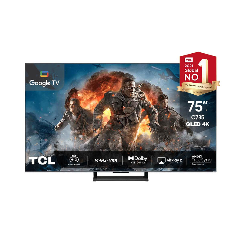 TCL C735 QLED 4K 75" 144Hz FreeSync HDR10+.