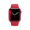 Apple Watch Series 7 GPS, 41mm (PRODUCT)RED Aluminium Case with (PRODUCT)RED Sport Band.