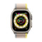 APPLE Watch Ultra GPS + Cellular, 49mm Titanium Case with Yellow-Beige Trail Loop - M-L.