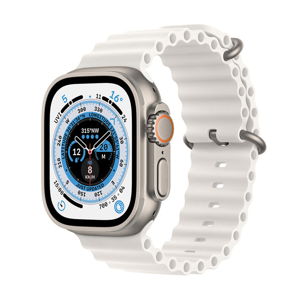 APPLE Watch Ultra GPS + Cellular, 49mm Titanium Case with White Ocean
