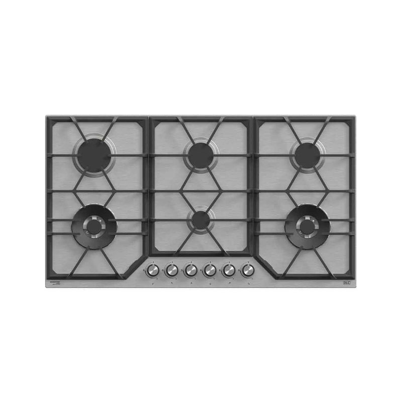 DLC Gas Built-in Cooker (90 cm) Steel (Rough Surface) 6 Burners.