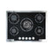 DLC 70cm Gas Built-In Cooker  Black Glass with Steel Frame.