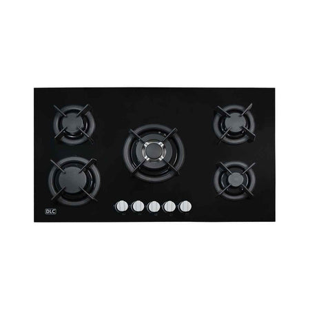 DLC 90cm Gas Built-In Cooker Black Glass.