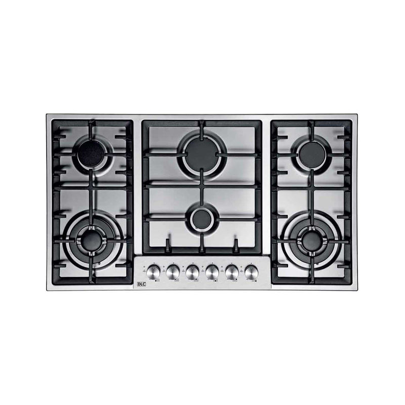 DLC 90cm Gas Built-In Cooker  Stainless Steel  6 Burners.
