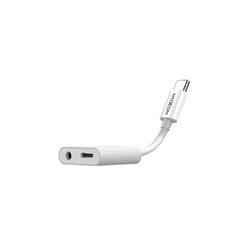 MOXOM USB-C Audio & Charging Adapter Extension with AUX Port and USB-C Port.