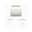 MacBook Air: 13-inch Apple M2 chip with 8-core CPU and 10-core GPU, 512GB, Starlight.