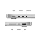 MacBook Pro: 14-inch with Apple M1 Pro chip 8‑core CPU and 14‑core GPU, 512GB SSD, Silver.