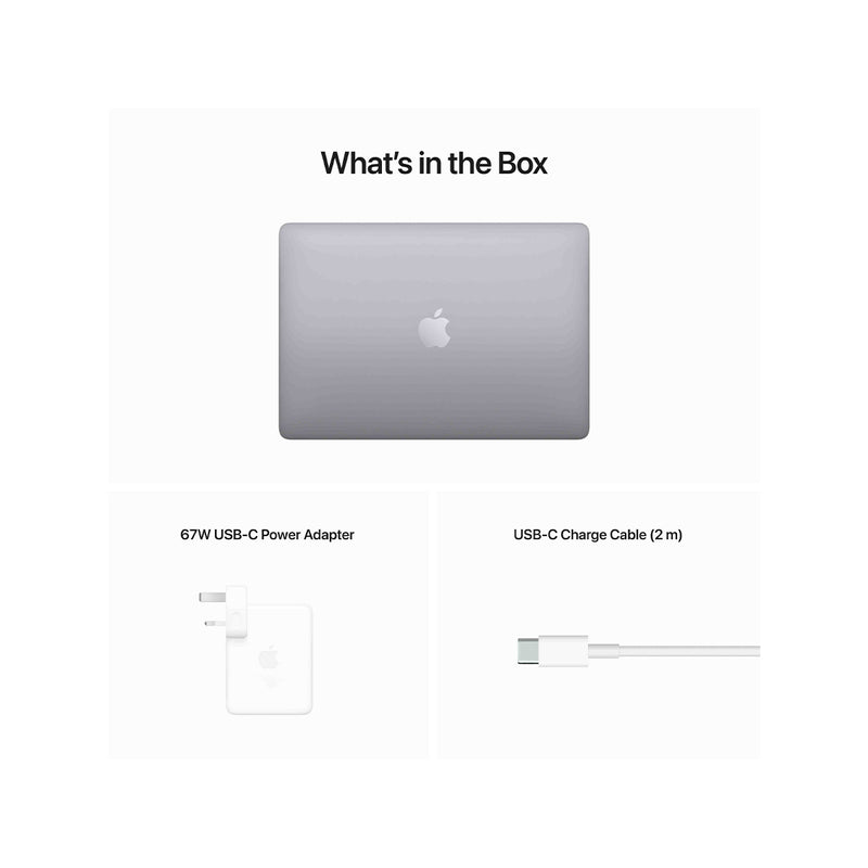 MacBook Pro: 13-inch Apple M2 chip with 8-core CPU and 10-core GPU, 512GB SSD, Space Grey.