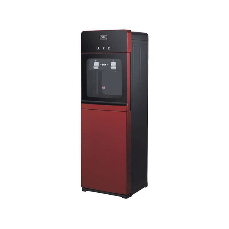 DLC PS-SLR-152R-TD Free Standing Water Dispenser With Refrigerator, Red.