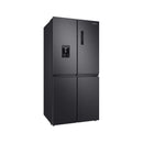 Samsung RF48A4010B4/LV Four Door Refrigerator, Black.