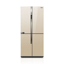 DENKA Four Doors Refrigerator Inverter Compressor, Gold.