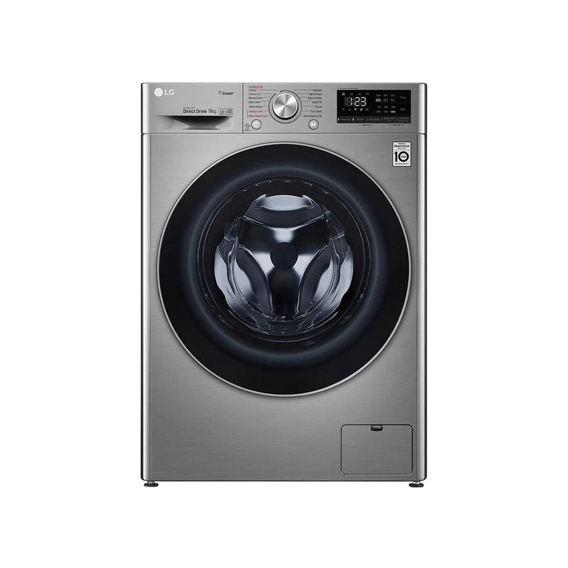 LG 9Kg - 1400RPM - Front Loading Washing Machine - Inox.