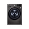 LG 10.5Kg - 1400RPM - Front Loading Washing Machine - Black Steel.