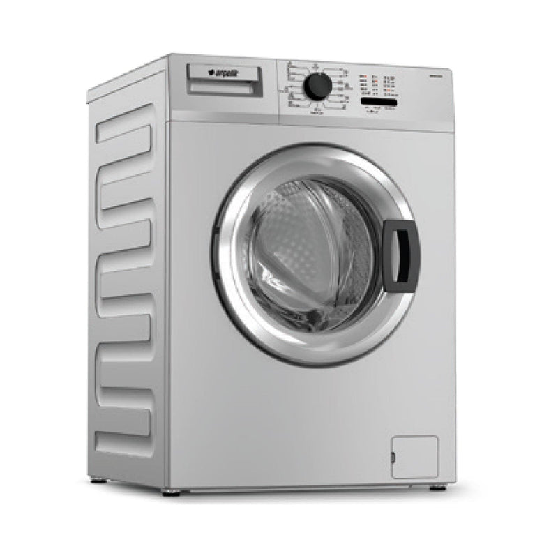ARCELIK AWX8611BCS Front Loading Washing Machine 1200 RPM 8KG, Gray with Chrome Door.